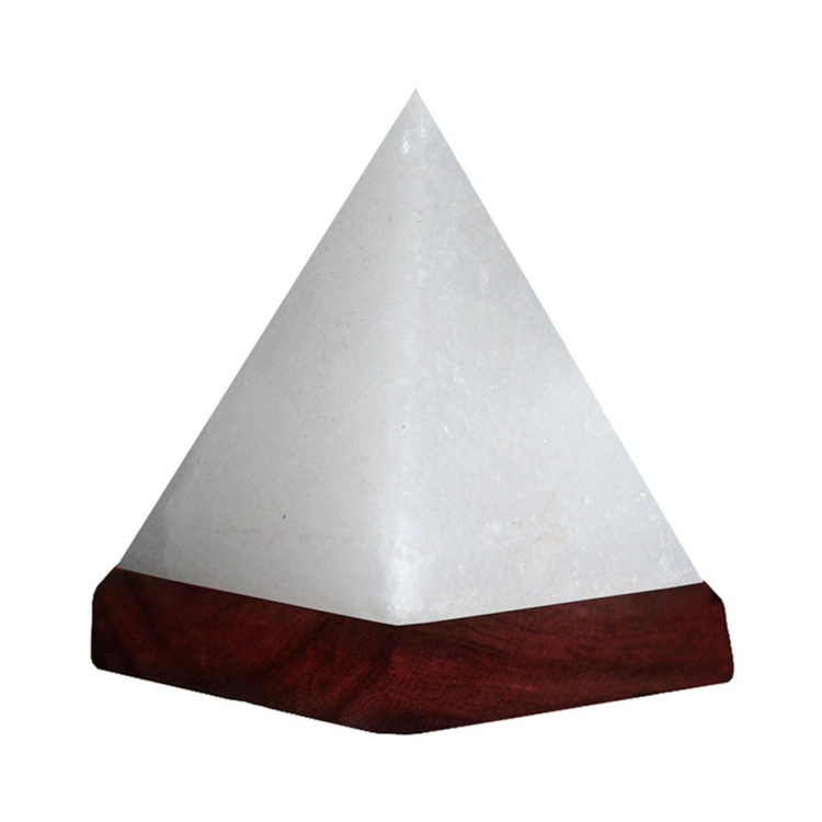 Lampada di Sale Bianco Himalayano a Piramide - Lampade di ...