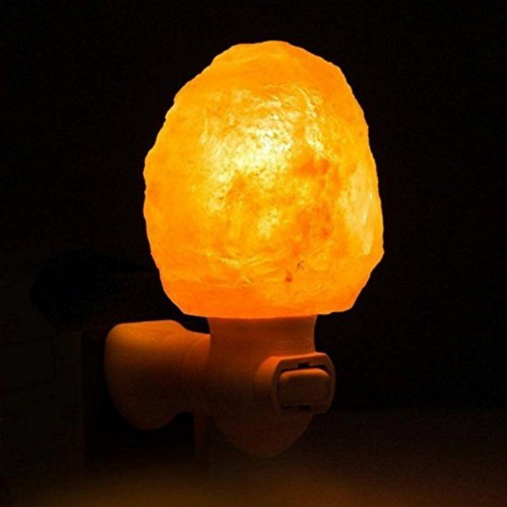 Foto principale Lampada di Sale Himalayano Notturna Rosa grezza 750 g con luce Led RGB e base in legno