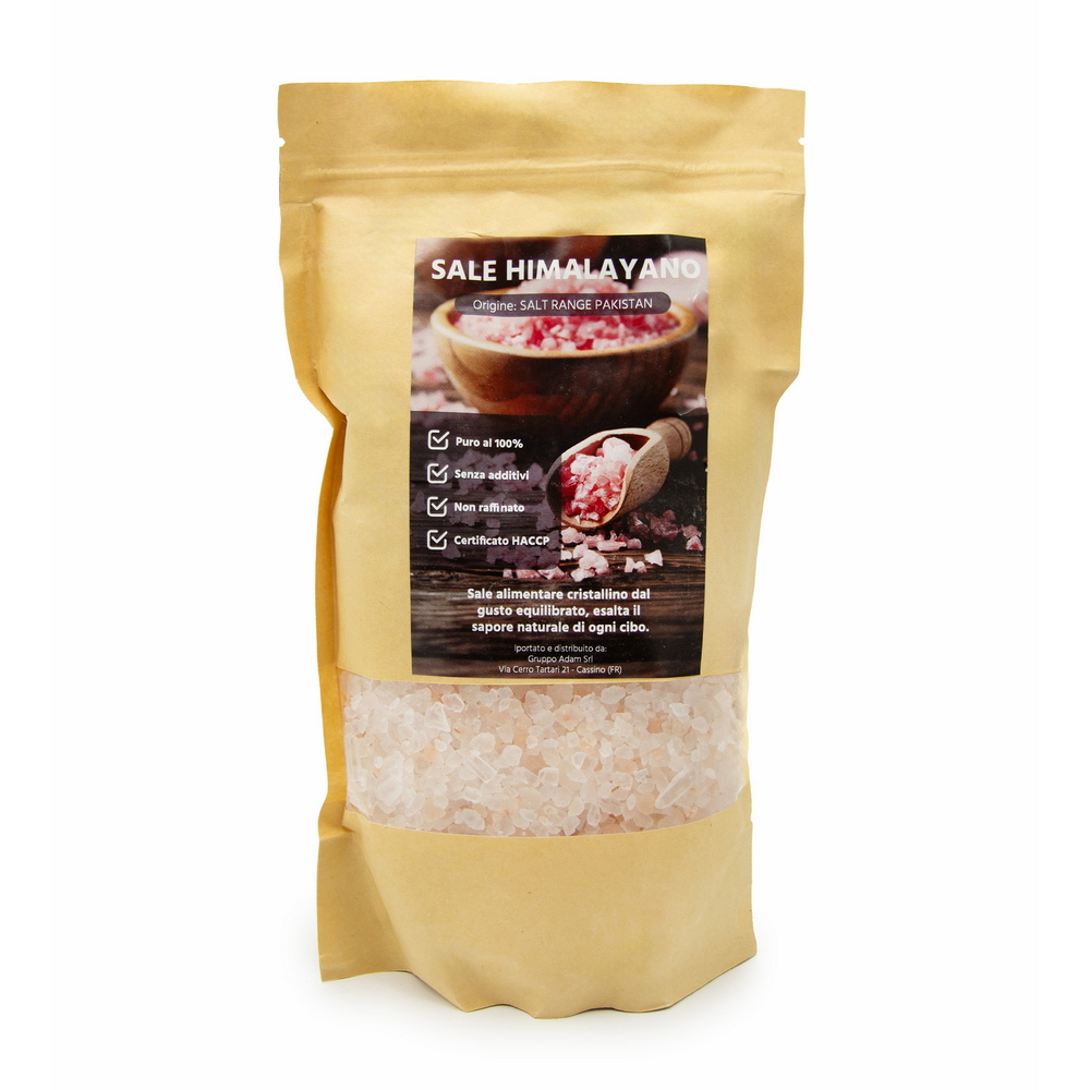 Foto principale Sale Himalayano Rosa naturale Doppio ad uso alimentare Sacchetto da 1 kg