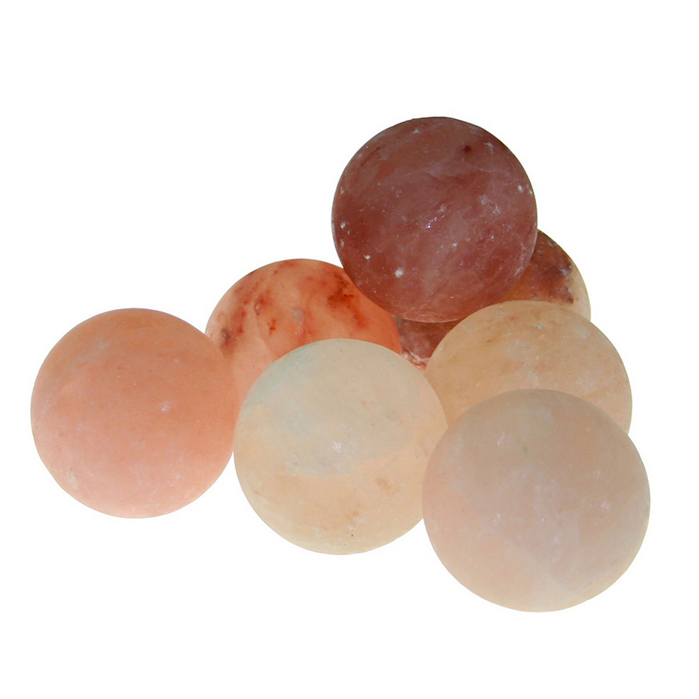 Foto principale Saponetta di Sale Himalayano Rosa naturale a forma di Sfera 350 g per massaggi e trattamenti corpo naturali