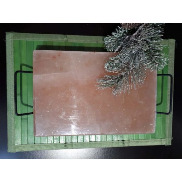 Supporto in metallo con manici per Piastra da cottura di Sale Himalayano 20×20 cm - Foto 1