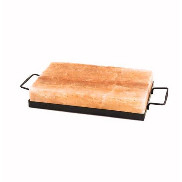 Foto principale Supporto in metallo con manici per Piastra da cottura di Sale Himalayano 20×20 cm
