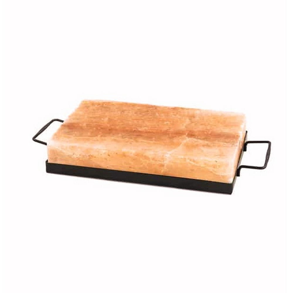 Foto principale Supporto in metallo con manici per Piastra da cottura di Sale Himalayano 20×20 cm