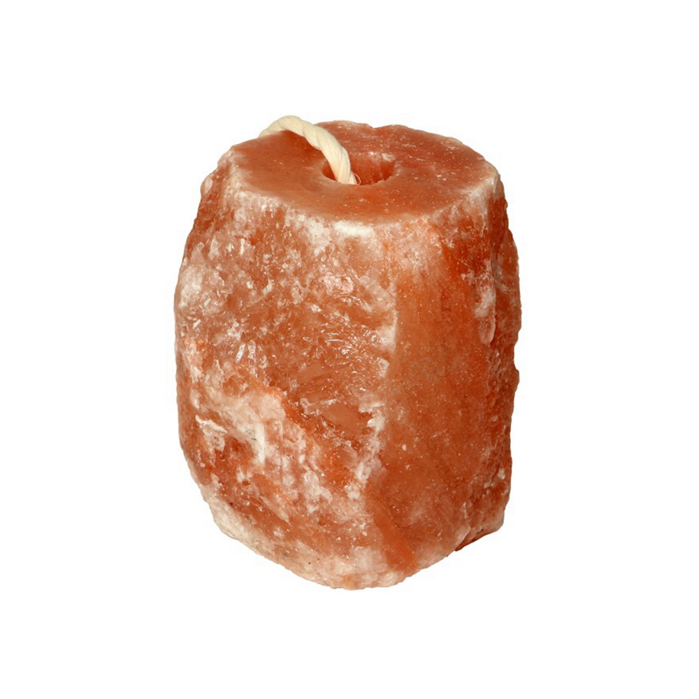 Foto principale Blocco di Sale Himalayano Rosa da leccare Integratore minerale naturale per cavalli ovini e bovini 2-3 kg con corda