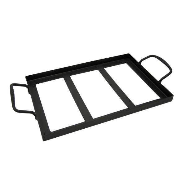 Foto principale Supporto in metallo con manici per Piastra da cottura di Sale Himalayano 30×20 cm