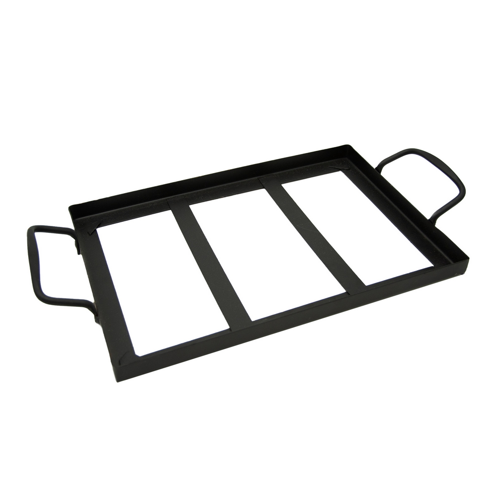 Foto principale Supporto in metallo con manici per Piastra da cottura di Sale Himalayano 30×20 cm