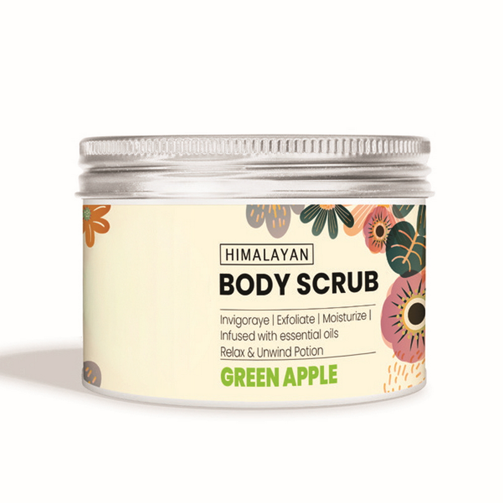 Foto principale Body Scrub di sale Himalayano naturale al profumo di Mela verde aromatico esfoliante per il corpo 350 g